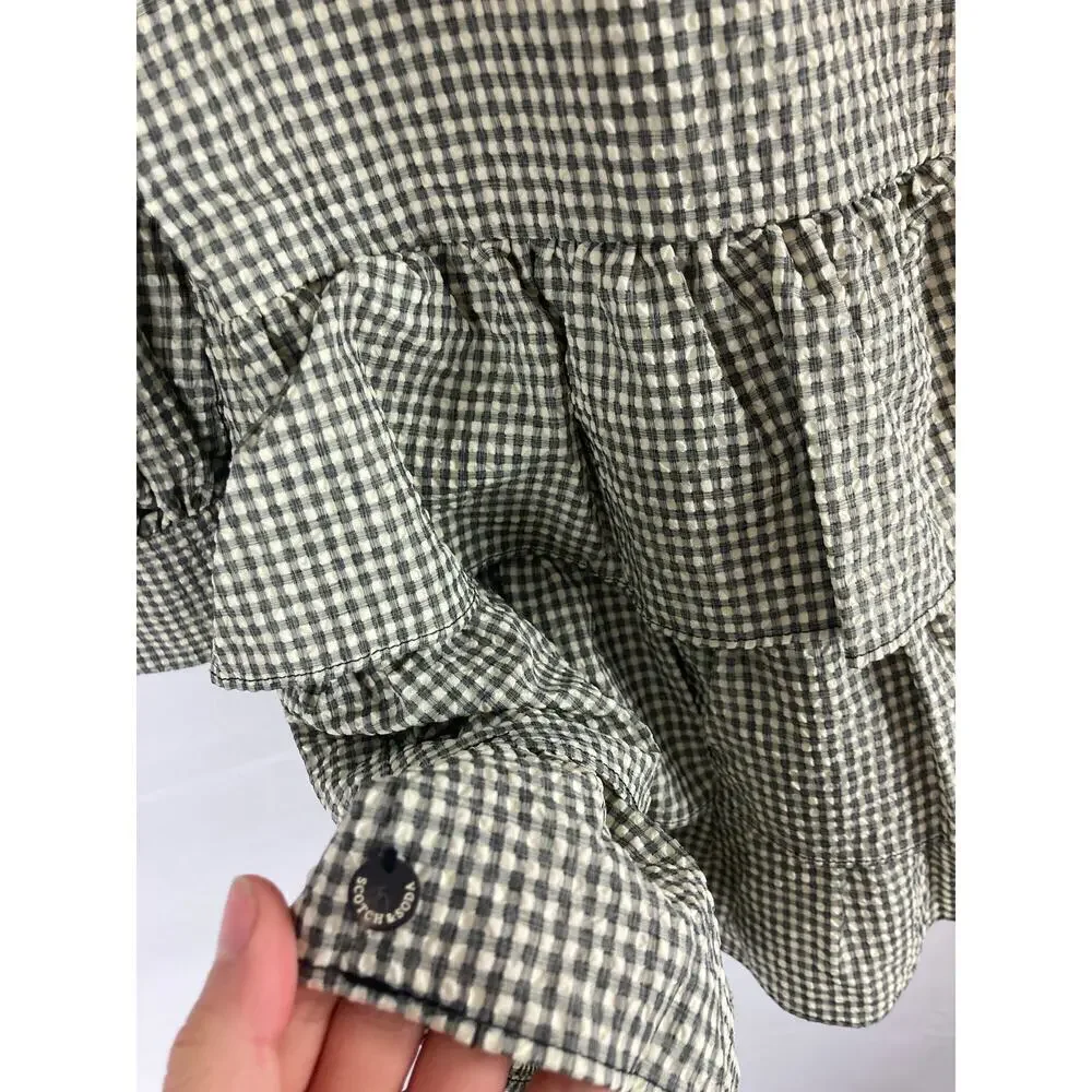 Scotch & Soda checked ruffled